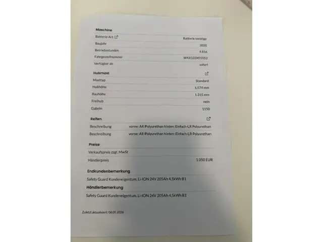 Linde EFG D12HPSP Lithium — Hochhubwagen — gebraucht kaufen | 123Machinery
