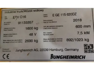 Jungheinrich EFG ETV C16 — Foto 4