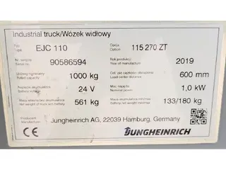 Jungheinrich EJC 110 Li-ion 2.7m/ 2019y/ 3150mh — Foto 9
