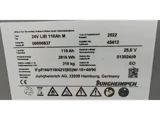 Jungheinrich EJG112 batt2022/ 2019y/ 13434mh/ 2.5m/ tilt — Foto 10