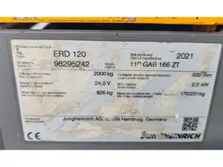 Jungheinrich ERD 120 1.6m/ 2021y/ 1874mh — Foto 10